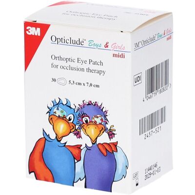 3M Opticlude Compresse Occulaire Boys & Girls Midi 5,3cm X 7cm 2538PE Pansement(S) 30 pc(s) - Publicité 3M Opticlude Compresse Occulaire Boys & Girls Midi 5,3cm X 7cm 2538PE Pansement(S) 30 pc(s) - Publicité