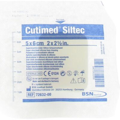 BSN Medical Cutimed Siltec Cp Steril 5,0X 6,0Cm 7263200 Pansement(S) 1 pc(s) - Publicité BSN Medical Cutimed Siltec Cp Steril 5,0X 6,0Cm 7263200 Pansement(S) 1 pc(s) - Publicité