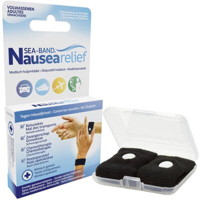 Sea-Band Bracelet Noir Bandage(S) 2 pc(s) - Publicité Sea-Band Bracelet Noir Bandage(S) 2 pc(s) - Publicité