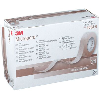 3M™ Micropore™ Sparadrap Chirurgical 1,25 x 915 cm Pansement(S) 24 pc(s) - Publicité 3M™ Micropore™ Sparadrap Chirurgical 1,25 x 915 cm Pansement(S) 24 pc(s) - Publicité