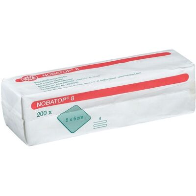 Nobatop® 8 Compresses en nontissé 5 x cm 24x200 pc(s) - Publicité Nobatop® 8 Compresses en nontissé 5 x cm 24x200 pc(s) - Publicité