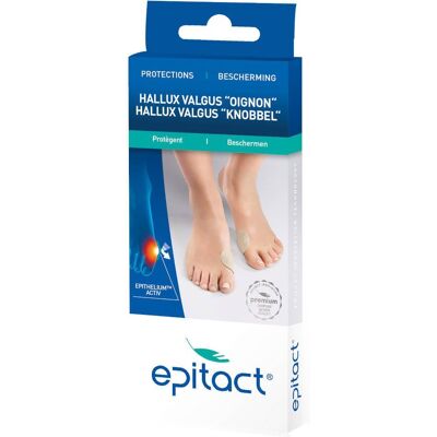Epitact® Protections Hallux Valgus « Oignon » Pansement(S) 2 pc(s) - Publicité Epitact® Protections Hallux Valgus « Oignon » Pansement(S) 2 pc(s) - Publicité