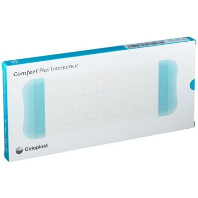 Coloplast Comfeel® Plus Transparant Pansements hydrocolloïdes 9 x 25 cm Plaque De Base 5 pc(s) - Publicité Coloplast Comfeel® Plus Transparant Pansements hydrocolloïdes 9 x 25 cm Plaque De Base 5 pc(s) - Publicité