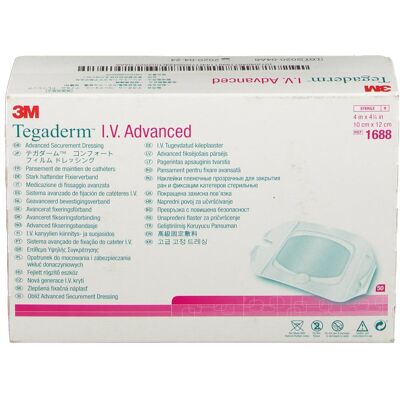 3M Tegaderm I.V. Advanced Dressing 10 x 12cm 1688 Pansement(S) 50 pc(s) - Publicité 3M Tegaderm I.V. Advanced Dressing 10 x 12cm 1688 Pansement(S) 50 pc(s) - Publicité