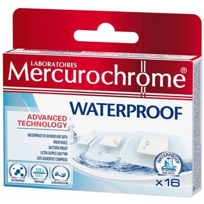 Mercurochrome Pansements Bain Pansement(S) 16 pc(s) - Publicité Mercurochrome Pansements Bain Pansement(S) 16 pc(s) - Publicité