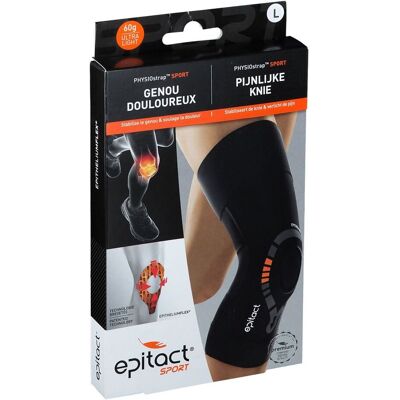 Epitact® Sport PHYSIOstrap™ Genou Douloureux Large Bandage(S) 1 pc(s) - Publicité Epitact® Sport PHYSIOstrap™ Genou Douloureux Large Bandage(S) 1 pc(s) - Publicité