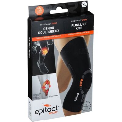 Epitact® Sport PHYSIOstrap™ Genou Douloureux Extra Large Bandage(S) 1 pc(s) - Publicité Epitact® Sport PHYSIOstrap™ Genou Douloureux Extra Large Bandage(S) 1 pc(s) - Publicité