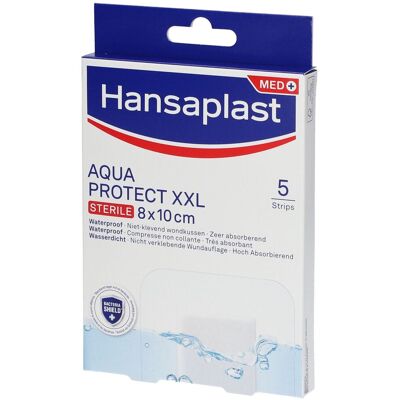Hansaplast Aquaprotect XXL Bandage Stérile - Pansement d'Urgence - Publicité Hansaplast Aquaprotect XXL Bandage Stérile - Pansement d'Urgence - Publicité
