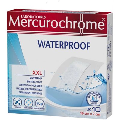 Mercurochrome® Waterproof XXL Pansement(S) 10 pc(s) - Publicité Mercurochrome® Waterproof XXL Pansement(S) 10 pc(s) - Publicité