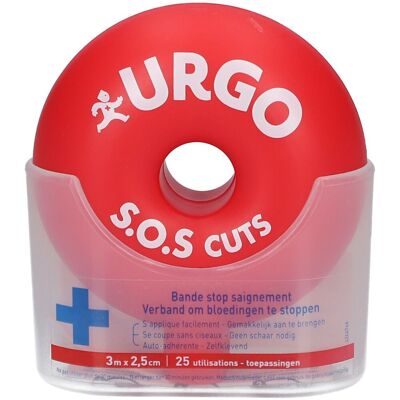 URGO Bandage de Secour - 3m x 2,5cm - Auto-adhésif - Publicité URGO Bandage de Secour - 3m x 2,5cm - Auto-adhésif - Publicité