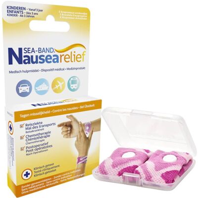 Sea-Band Bracelets Enfant Rose 1 Paire Bracelet 2 pc(s) - Publicité Sea-Band Bracelets Enfant Rose 1 Paire Bracelet 2 pc(s) - Publicité