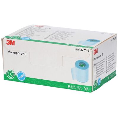 3M - Micropore S - 5 cm - 6 pcs - Sparadrap adhésif chirurgical - Publicité 3M - Micropore S - 5 cm - 6 pcs - Sparadrap adhésif chirurgical - Publicité