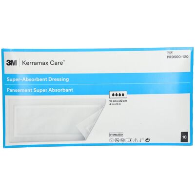 3M Kerramax Care Pansement Super Absorbant 10x22cm Pansement(S) 10 pc(s) - Publicité 3M Kerramax Care Pansement Super Absorbant 10x22cm Pansement(S) 10 pc(s) - Publicité