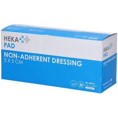 HEKA PAD Pansement Non Adhérent - Compresses Stériles 5x5cm 100 pcs - Publicité HEKA PAD Pansement Non Adhérent - Compresses Stériles 5x5cm 100 pcs - Publicité