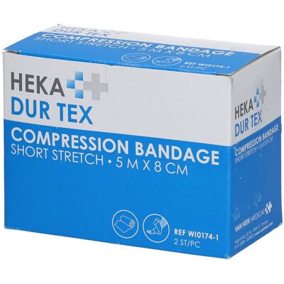HEKA DUR TEX Pansement de compression 5 m x 8 cm Bandage(S) 2 pc(s) - Publicité HEKA DUR TEX Pansement de compression 5 m x 8 cm Bandage(S) 2 pc(s) - Publicité