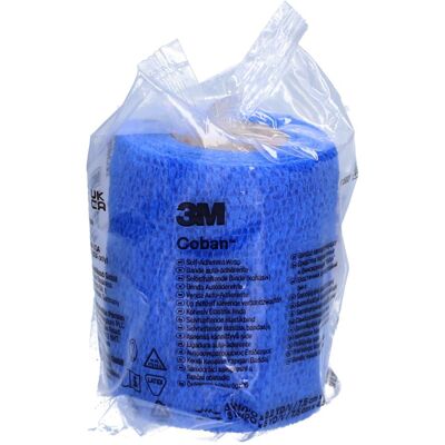 3M™ Coban™ Bandes Cohésive - Bleu Bandage(S) 1 pc(s) - Publicité 3M™ Coban™ Bandes Cohésive - Bleu Bandage(S) 1 pc(s) - Publicité