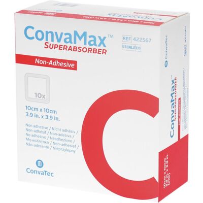 ConvaTec Convamax Superabsorber Non Adhesif 10x10cm Serviette hygienique 10 pc(s) - Publicité ConvaTec Convamax Superabsorber Non Adhesif 10x10cm Serviette hygienique 10 pc(s) - Publicité