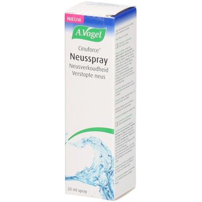 A. Vogel A.Vogel Cinuforce Spray Nasal Rhume, Nez bouché 20 ml - Publicité A. Vogel A.Vogel Cinuforce Spray Nasal Rhume, Nez bouché 20 ml - Publicité