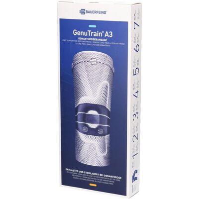 BAUERFEIND® GenuTrain® A3 Genouillère taille 3 Titane Droite Bandage(S) 1 pc(s) - Publicité BAUERFEIND® GenuTrain® A3 Genouillère taille 3 Titane Droite Bandage(S) 1 pc(s) - Publicité