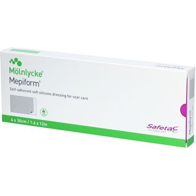 Mölnlycke Mepiform 4x30cm Bandage en silicone pour cicatrices - Équipement médical - Publicité Mölnlycke Mepiform 4x30cm Bandage en silicone pour cicatrices - Équipement médical - Publicité