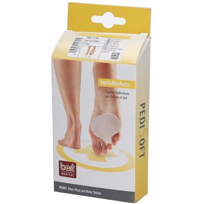 Bort Medical - Pedi Soft Vorfussschutz - Silicone - Dispositif médical - Publicité Bort Medical - Pedi Soft Vorfussschutz - Silicone - Dispositif médical - Publicité