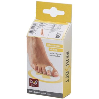 BORT PEDISOFT® Séparateur d'orteils avec anneau Taille S Bandage(S) 1 pc(s) - Publicité BORT PEDISOFT® Séparateur d'orteils avec anneau Taille S Bandage(S) 1 pc(s) - Publicité