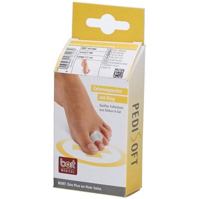 BORT PEDISOFT® Séparateur d'orteils avec anneau Taille S Bandage(S) 2 pc(s) - Publicité BORT PEDISOFT® Séparateur d'orteils avec anneau Taille S Bandage(S) 2 pc(s) - Publicité