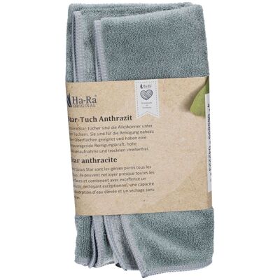 Ha-Ra® Star chiffon gris 40x40 cm pour nettoyage humide Autre 1 pc(s) - Publicité Ha-Ra® Star chiffon gris 40x40 cm pour nettoyage humide Autre 1 pc(s) - Publicité