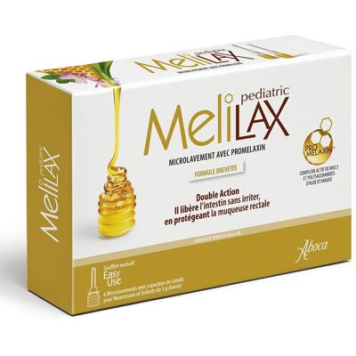 Aboca MELILAX PEDIATRIC - Microlavements Solution(S) 6 pc(s) - Publicité Aboca MELILAX PEDIATRIC - Microlavements Solution(S) 6 pc(s) - Publicité