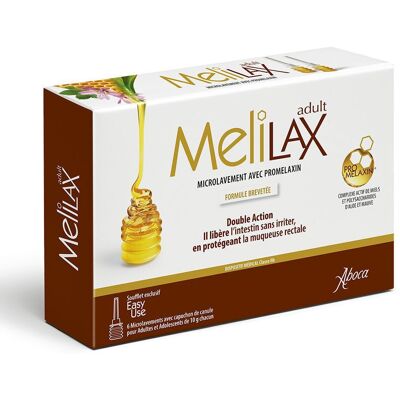 Aboca MELILAX ADULT - 6 microlavemets de 10 g Solution(S) pc(s) - Publicité Aboca MELILAX ADULT - 6 microlavemets de 10 g Solution(S) pc(s) - Publicité
