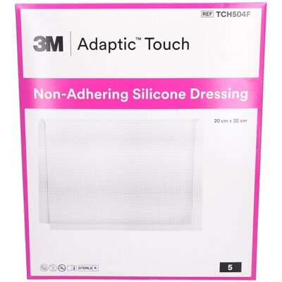 3M Adaptic™ Touch Pansement interface siliconé non adhérent stérile 20 x 32 cm Pansement(S) 1 pc(s) - Publicité 3M Adaptic™ Touch Pansement interface siliconé non adhérent stérile 20 x 32 cm Pansement(S) 1 pc(s) - Publicité