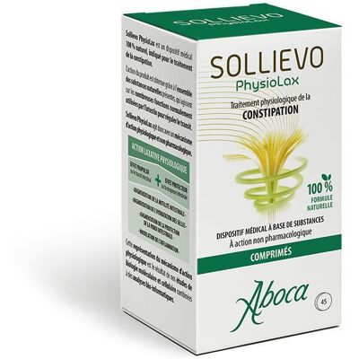 Aboca SOLLIEVO PHYSIOLAX - Traitement de la constipation Comprimé(S) 45 pc(s) - Publicité Aboca SOLLIEVO PHYSIOLAX - Traitement de la constipation Comprimé(S) 45 pc(s) - Publicité