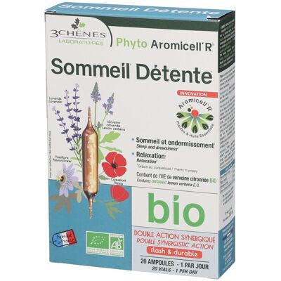 Les 3 Chênes Phyto Aromicell'R Sommeil Relax Bio - Publicité Les 3 Chênes Phyto Aromicell'R Sommeil Relax Bio - Publicité