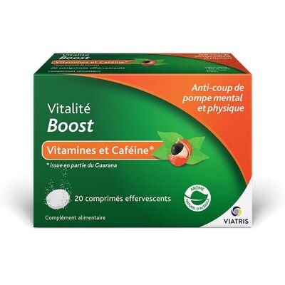Viatris Vitalité Boost Comprimés Effervescents Vitamines & Caféine - Publicité Viatris Vitalité Boost Comprimés Effervescents Vitamines & Caféine - Publicité