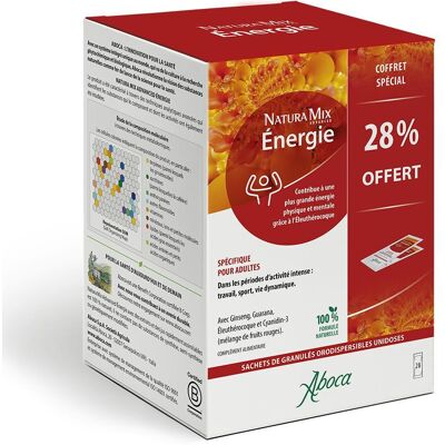 Aboca Natura Mix Énergie Avancée - 28 Sachets - Publicité Aboca Natura Mix Énergie Avancée - 28 Sachets - Publicité