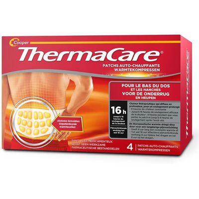 Thermacare Patch Auto-Chauffant Bas du Dos - Boîte de 4 Pansement(S) 1 pc(s) - Publicité Thermacare Patch Auto-Chauffant Bas du Dos - Boîte de 4 Pansement(S) 1 pc(s) - Publicité