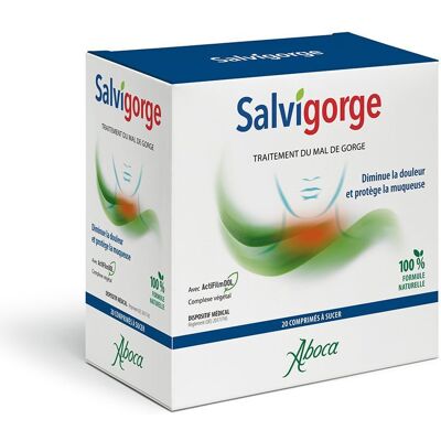 Aboca Salvigorge - Pastilles pour la gorge - Dispositif médical - Publicité Aboca Salvigorge - Pastilles pour la gorge - Dispositif médical - Publicité