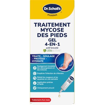 Dr. Scholl's Gel Mycose de Pieds 4 en 1 - 10mL Semelles Intérieures pc(s) - Publicité Dr. Scholl's Gel Mycose de Pieds 4 en 1 - 10mL Semelles Intérieures pc(s) - Publicité