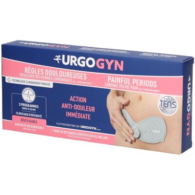 URGO URGOGYN Patch d’électrothérapie règles douloureuses rechargeable Pansement(S) 1 pc(s) - Publicité URGO URGOGYN Patch d’électrothérapie règles douloureuses rechargeable Pansement(S) 1 pc(s) - Publicité