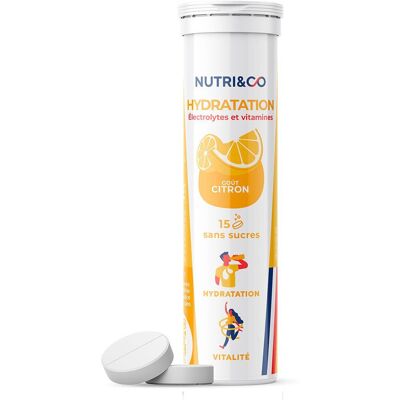 NUTRI&CO Électrolytes - Hydratation Goût Citron Comprimé(S) 15 pc(s) - Publicité NUTRI&CO Électrolytes - Hydratation Goût Citron Comprimé(S) 15 pc(s) - Publicité