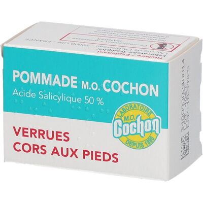 M.O. Cochon MO COCHON - Pommade Acide Salicylique Verrues & Cors aux pieds Tube 10g Pommade(S) 10 g - Publicité M.O. Cochon MO COCHON - Pommade Acide Salicylique Verrues & Cors aux pieds Tube 10g Pommade(S) 10 g - Publicité