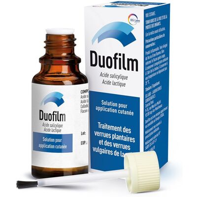 Duofilm® Duofilm, solution pour application cutanée contre verrues pieds et mains-flacon 15ml Solution 15 ml - Publicité Duofilm® Duofilm, solution pour application cutanée contre verrues pieds et mains-flacon 15ml Solution 15 ml - Publicité