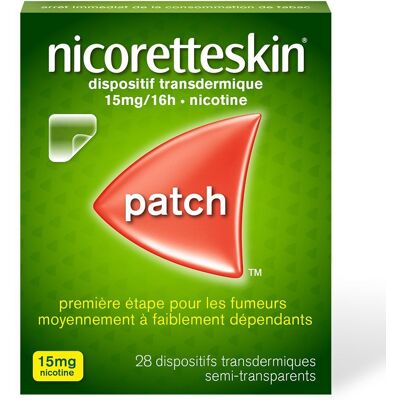 Nicoretteskin® 15 mg/16 h Pansement Transdermal 28 pc(s) - Publicité Nicoretteskin® 15 mg/16 h Pansement Transdermal 28 pc(s) - Publicité