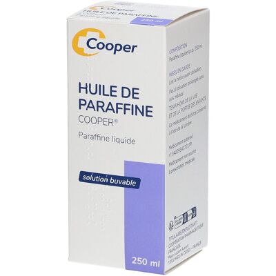 COOPER - Huile de paraffine Paraffine liquide Solution buvable Flacon 250ml 250 ml - Publicité COOPER - Huile de paraffine Paraffine liquide Solution buvable Flacon 250ml 250 ml - Publicité
