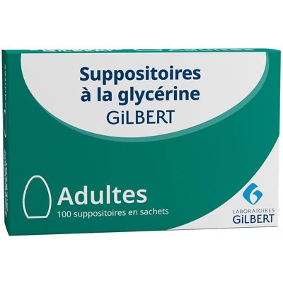 Gilbert Suppositoires à la glycérine Suppositoire(S) Pour Adultes 100 pc(s) - Publicité Gilbert Suppositoires à la glycérine Suppositoire(S) Pour Adultes 100 pc(s) - Publicité