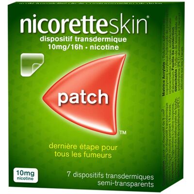 Patch de Nicotine Nicorette - 10mg/16h - Aide à arrêter de fumer - Publicité Patch de Nicotine Nicorette - 10mg/16h - Aide à arrêter de fumer - Publicité