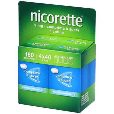 Nicorette Comprimé à sucer 160 comprimés Comprimé(S) pc(s) - Publicité Nicorette Comprimé à sucer 160 comprimés Comprimé(S) pc(s) - Publicité