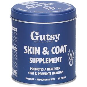Gutsy Skin & Coat Supplement Chiens Aliment 80 pc(s) - Publicité Gutsy Skin & Coat Supplement Chiens Aliment 80 pc(s) - Publicité