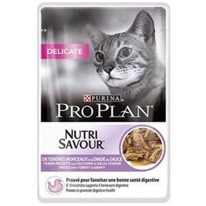 PURINA® Pro Plan Adult Delicate Digestion - Aliment humide à la dinde pour Chat 26x85 g - Publicité PURINA® Pro Plan Adult Delicate Digestion - Aliment humide à la dinde pour Chat 26x85 g - Publicité