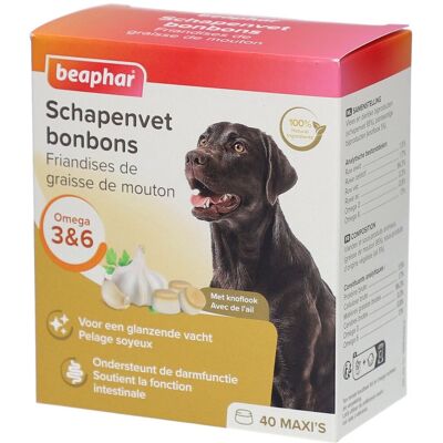 Beaphar® Friandises De Graisse Mouton Ail Chien Aliment 245 g - Publicité Beaphar® Friandises De Graisse Mouton Ail Chien Aliment 245 g - Publicité